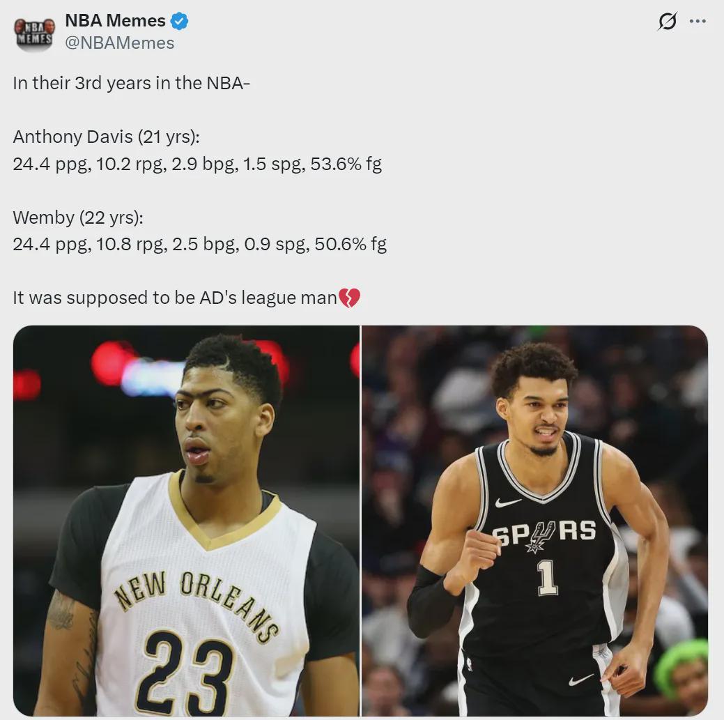 完美世界竞技平台官网-场均24+10+3！数据堪比文班亚马！浓眉真的可惜了